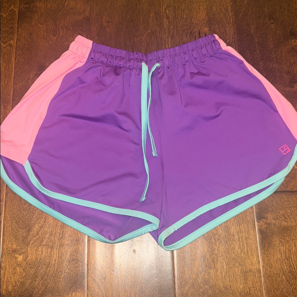 NWOT Set Active Purple and Pink Athletic Annie Shorts - 13/14